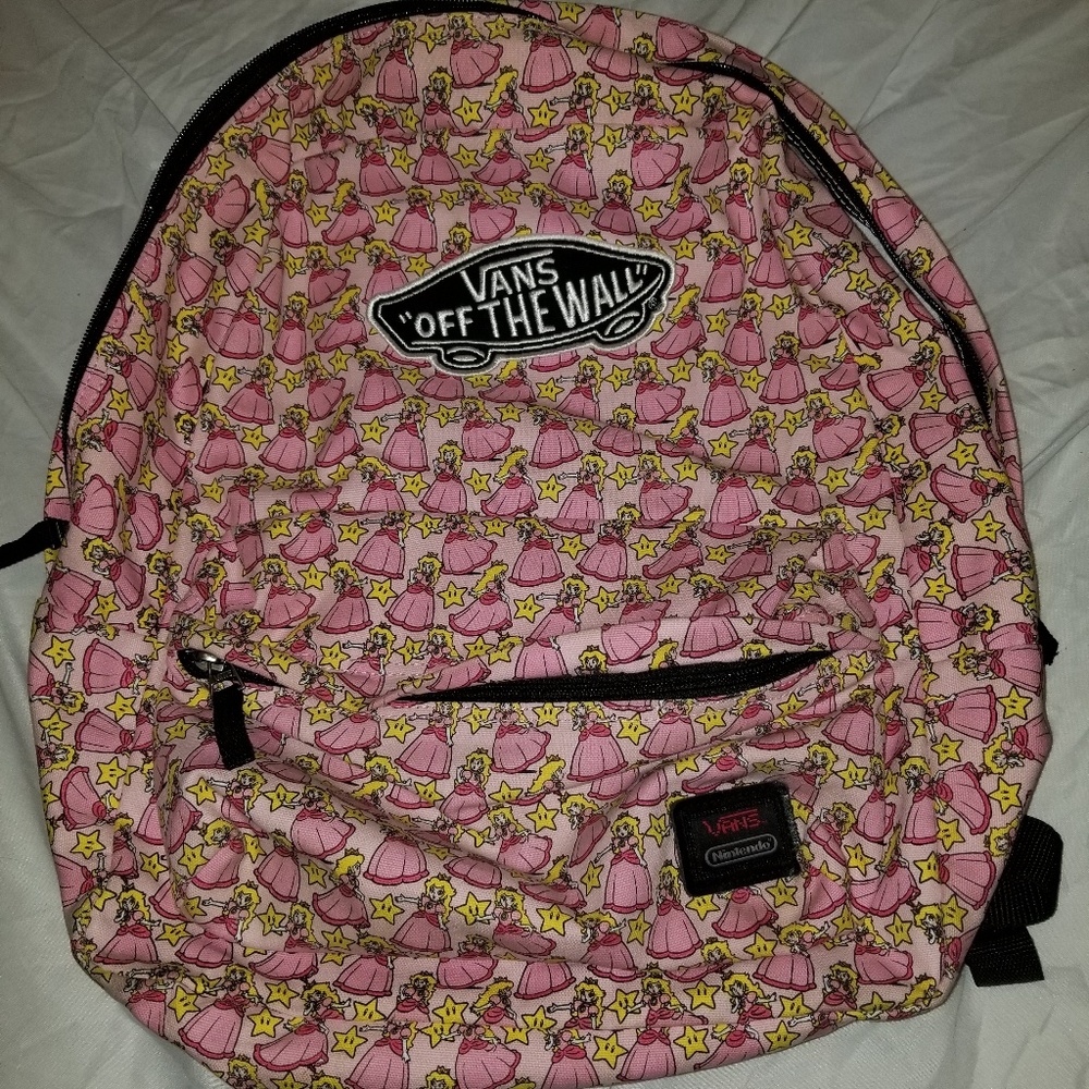Super Mario princess vans book bag